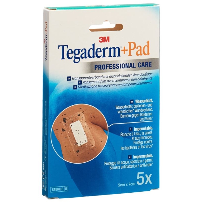 3M TEGADERM+PAD 5x7cm Wundkissen 2.5x4cm (n)