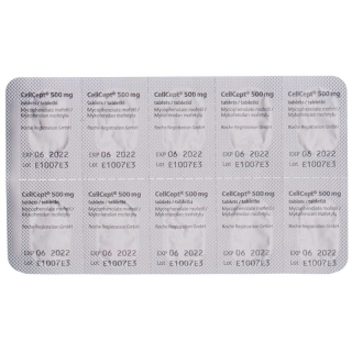 Cellcept (pi) Filmtabletten 500mg 50 Stück