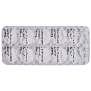 Ciprofloxacin Zentiva Filmtabletten 250mg 20 Stück