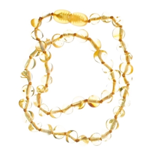 Selena's baby amber necklace 32-34cm gold color Abger