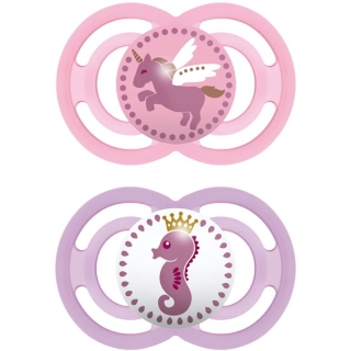 Соска-пустышка MAM Perfect Sili для девочек 6–16 мес.