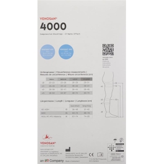 Venosan 4002 A-GHS KKL2 XL длинные закрытые сафьян 1 пара