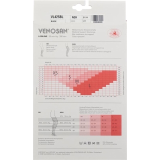 Venosan Legline 30 A-ghz M Black 1 Paar