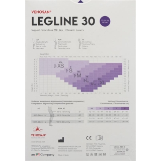 VENOSAN LEGLINE 30 A-T M Сахара 1 пара