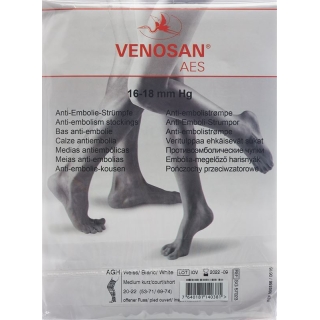 Venosan Aes Ag M Short Open Белый 1 пара