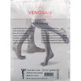 Venosan Aes A-gg M Short Open Белый 1 пара