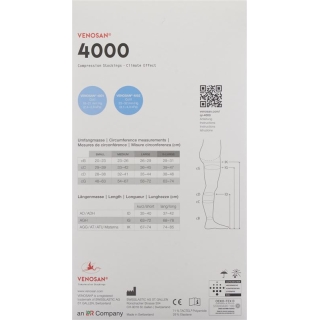 Venosan 4002 A-GH KKL2 L длинные закрытые сафьян мужские 1 пара