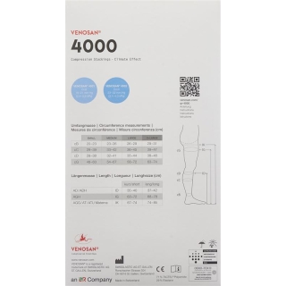 VENOSAN 4001 A-DH KKL1 M длинный черный 1 пара