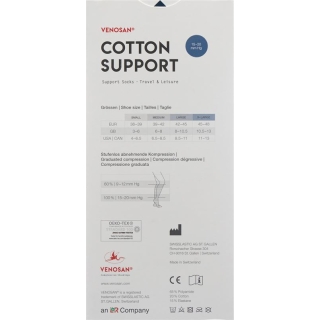 Носки Venosan COTTON SUPPORT A-D S темно-синие 1 пара