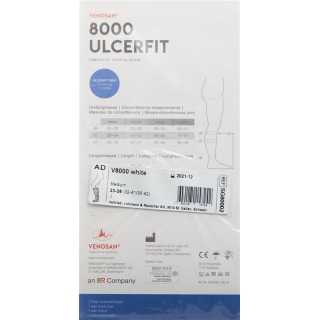 Venosan 8000 Ulcerfit A-d M 10mm Hg 1 pair