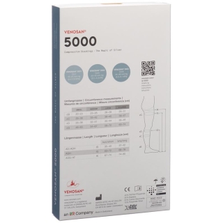 VENOSAN 5002 A-GH KKL2 M укороченный бордовый 1 пара