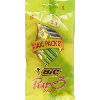 Женская бритва BiC Pure Lady с 3 лезвиями, макси-упаковка, 8 шт.