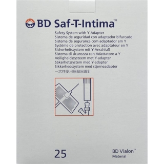 BD Saf-T-Intima 22G 0.9x19mm blue 25 pcs