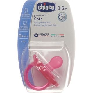 Chicco Physiological Soother GOMMOTTO PINK Silicone mini 0-6m DE / FR