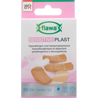 Пластыри Flawa Sensitive Plast 3 размера 20 шт.