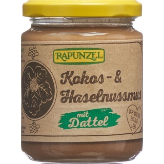 Rapunzel Kokos-Haselnussmus mit Dattel Glas 250g