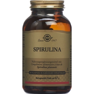 Капсулы Solgar Spirulina банка 80 штук.