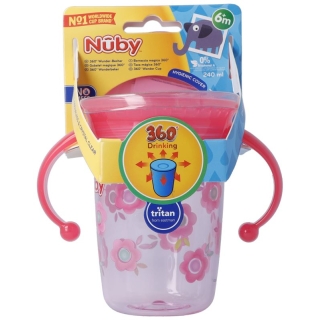 NUBY Trinkta 360° Wonder Cup TRITAN 240мл РОЗОВЫЙ