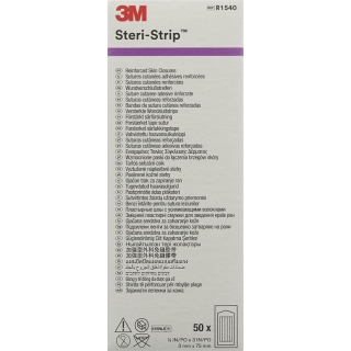 Полоски 3M Steri Strip 3х75мм Белые армированные (s) 50х 5 шт.