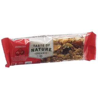 Taste Of Nature Riegel Cranberry 40g