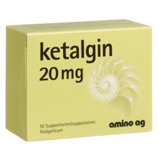 Ketalgin Zäpfchen 20mg 50 Stück