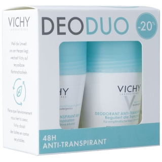 Роликовый антиперспирант Vichy DeoDuo 48 часов, 2x50 мл