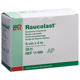 Raucolast elastic bandage 8cmx4m 20 pcs