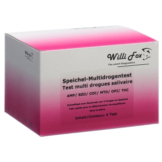 Willi Fox drug test Multi six party drugs saliva 4 pcs