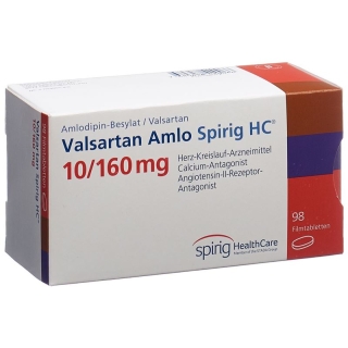 Valsartan Amlo Spirig HC Filmtabletten 10/160mg 98 Stück