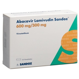 Abacavir Lamivud Sandoz Filmtabletten 600/300mg 30 Stück