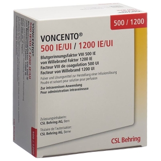 Voncento 500 I.e./1200 I.e. Cum Solv 5ml