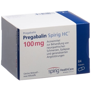 Pregabalin Spirig HC Kapseln 100mg (neu) 84 Stück Pregabalin Spirig HC Kapseln 100mg (neu) 84 Stück