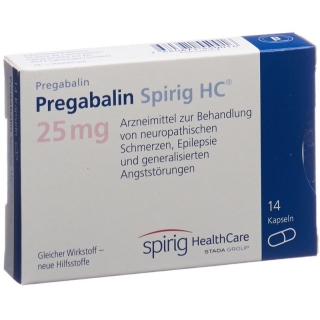 Pregabalin Spirig HC Kapseln 25mg (neu) 14 Stück Pregabalin Spirig HC Kapseln 25mg (neu) 14 Stück