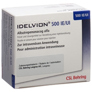 Idelvion Trockensubstanz 500 Ie Cum Solv + Set Durchstechflasche