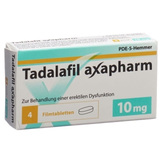 Tadalafil Axapharm Filmtabletten 10mg 4 Stück