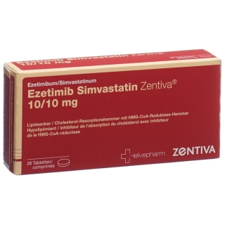 Ezetimib Simvastatin Zentiva Tabletten 10/10mg 28 Stück