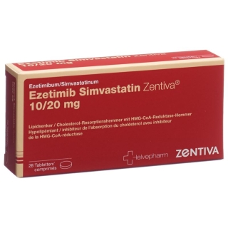 Ezetimib Simvastatin Zentiva Tabletten 10/20mg 28 Stück