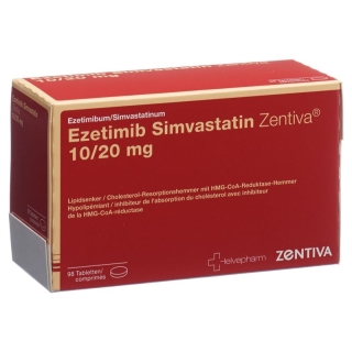 Ezetimib Simvastatin Zentiva Tabletten 10/20mg 98 Stück