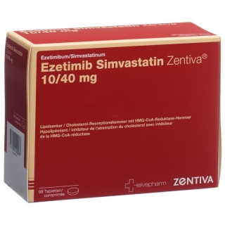 Ezetimib Simvastatin Zentiva Tabletten 10/40mg 98 Stück