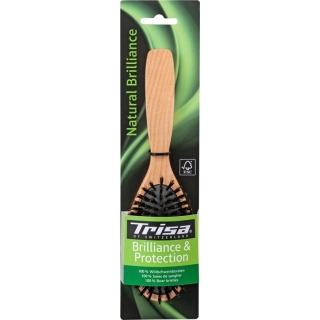 Trisa Natural Brilliance Hairbrush Pure bristles