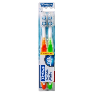 Trisa Flexible White Toothbrush Soft Duo