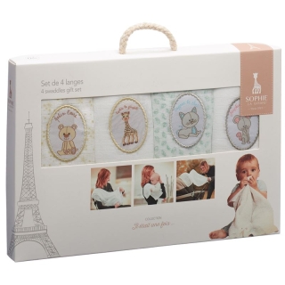 Sophie La Girafe 4 Piece Diaper Set