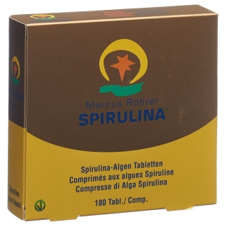 Marcus Rohrer Spirulina, коробка для заправки таблеток, 180 шт.