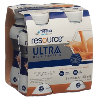 Resource Ultra Haselnuss 4 Flasche 200ml