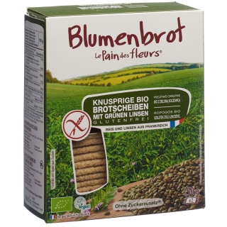 Blumenbrot Knusprige Schnitten Grüne Linsen 150g