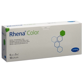 Бинт RHENA Color Elast 6смх5м синий открытый