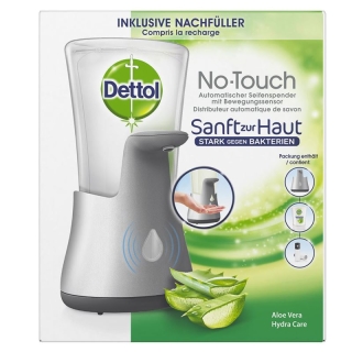 Dettol No-Touch Starter-Set Silb Aloe Vera 250ml