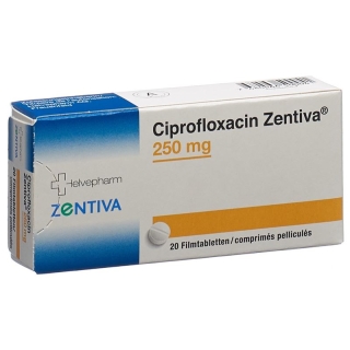 Ciprofloxacin Zentiva Filmtabletten 250mg 20 Stück