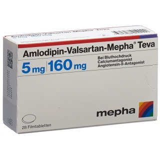 Amlodipin Valsartan Mepha Teva 5/160mg 28 Stück