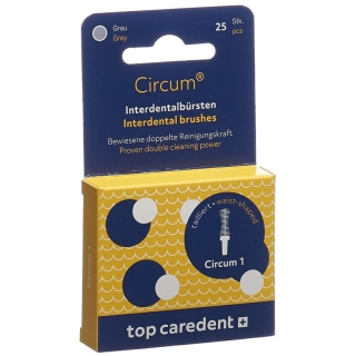 Top Caredent Circum 1 Int Щетки серые 25 шт.